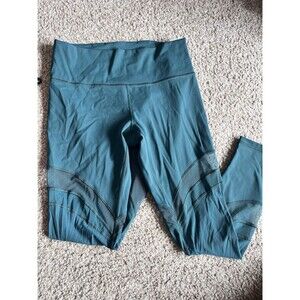 Lululemon Seek The Heat Tight 28” In Green Jasper Size 12 EUC Athleisure Gym